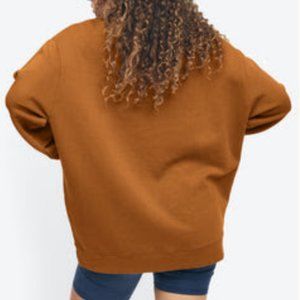 NWT MATE the Label Fleece Oversized Sweatshirt - Amber